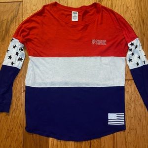 RED, WHITE, & BLUE ‘Merica Long sleeve Shirt